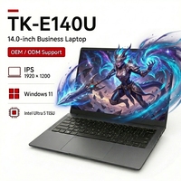 Ordinateur portable OEM personnalisé 14 pouces Intel Ultra 5 115U, Windows 10/11, DDR5 6400 MHz, 1920x1200 FHD Plus, ordinateur portable professionnel, clavier anglais sans fil