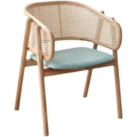 Chaise de salon et de salle à manger d'hôtel au design moderne et vintage, cadre en bois massif, fauteuil de loisirs avec siège en cuir