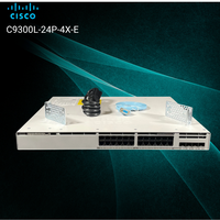 Switch Cisco C9300L-24P-4X-E 24 ports Gigabit PoE+ scellé d'usine, 4x10G SFP+, Switch Catalyst, garantie 1 an, SNMP