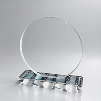 Plaque de trophée en cristal K9 transparente étanche, gravée au laser, polie, la plus vendue, à 3,2 USD, vente directe d'usine pour entreprises