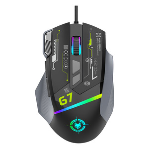 Ratón para juegos con cable Xunfox G7, 12800 DPI, retroiluminación RGB, programable, 8 botones, para PC y portátil - Product Image 3
