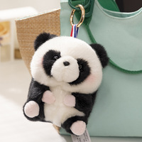 JAMELIN Kawaii 10cm Porte-clés en peluche Cochon Panda Hamster Lapin Poussin, Breloque pour sac à dos