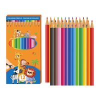 Nouveau design Offre Spéciale 12 couleurs ensemble de crayons de couleur en bois crayon de couleur pour les étudiants dessin école papeterie cadeau