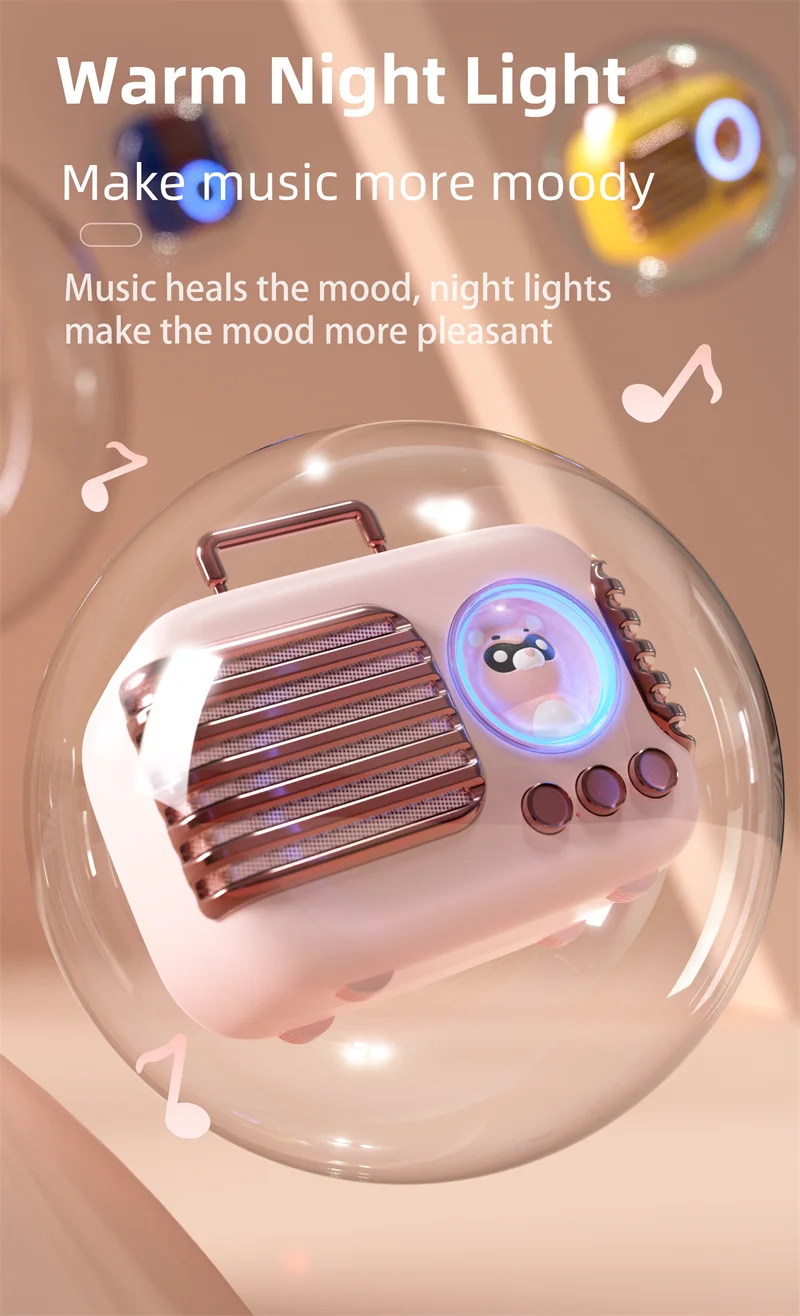 Amazon selling Mini Wireless Speaker Cute Retro Music Stereo Outdoor Wireless Mini Speaker Stereo Portable Speakers