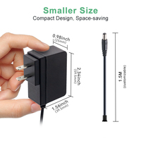 Lista UL FCC Fuente de alimentación de 9 voltios 1000mA 5V 9V 0.5A 1A 2A 3A 4A 5A Adaptador de corriente para enrutador tp-link