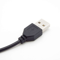 Câble d'extension USB 2.0 A mâle vers A femelle avec interrupteur marche/arrêt intégré 304, 1 m, noir, pour bande LED, ventilateur USB, lampe de bureau