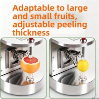 Éplucheur de fruits rapide pour oranges, pommes et poires, entièrement automatique, en acier inoxydable, démarrage à un bouton, usage commercial, garantie 5 ans