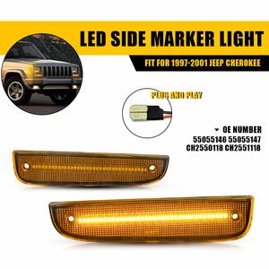 Feux de position latéraux avant à LED ambre pour Jeep Cherokee 1997-2001 - Product Image 4