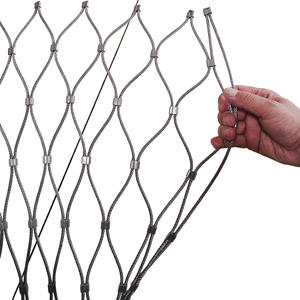 Filet de protection contre les chutes en hauteur, filet de protection pour animaux de zoo, isolation des oiseaux, auvent pour volière, filet de protection en maille métallique flexible noir personnalisé - Product Image 5