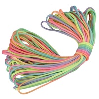 4mm Regenbogen bunte Hank Verpackung 7 Innen kerne Paracord 550lbs Fallschirm schnur für Überlebens armband 100Meter