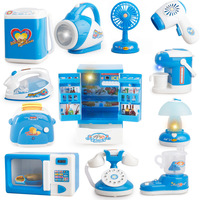 Tiktok simule chaque cuisine mini petits appareils série bleue four fours à micro-ondes une variété de jouets éducatifs