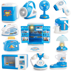 Tiktok simule chaque cuisine mini petits appareils série bleue four fours à micro-ondes une variété <span class=keywords><strong>de</strong></span> jouets éducatifs - Product Image 3