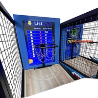 Machine de jeu d'arcade de basket-ball en plastique QSL Amusement Street, machine de tir à monnayeur avec son réaliste et lumières clignotantes