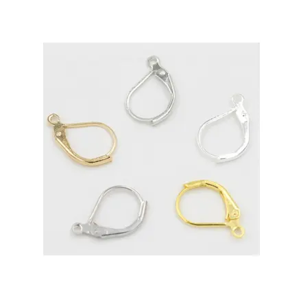 Factory stock DIY jewelry accessories D-shaped metal French hook elastic hook French ear hook