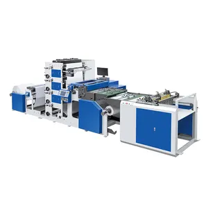 4 Kleur Flexo Printing Machine Met Snijden Inline Van Rol Te Vel