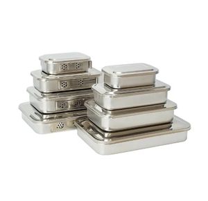 صندوق معدات طبية من الفولاذ المقاوم للصدأ صندوق أدوات جراحية وعاء مبستر - Product Image 6