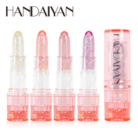 Rouge à lèvres de haute qualité, vegan, imperméable, hydratant, nourrissant, transparent avec feuille d'or, changeant de couleur, vente en gros