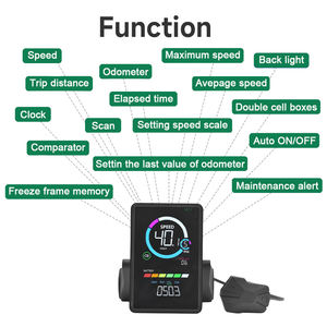 24v 36v 48v M7C-2 אלקטרוני חכם הוביל תצוגה עבור אופניים חשמליים & קטנוע עם בקר מהירות ip67 עמיד למים - Product Image 4