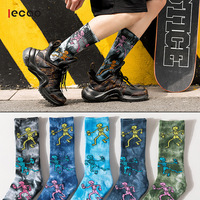 Chaussettes professionnelles en coton avec impression et broderie personnalisés, Logo Calcetines