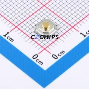 GT-TC084B-H020-L5 Tactile Switch SMD-4P,5.2x5.2mm Switch Single Pole Single Throw Round Button 2.5N Vertical Mount - Product Image 1