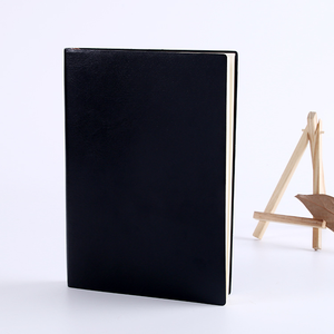 Carnet de notes professionnel minimaliste rétro en cuir PU relié rigide A5/B5 avec logo personnalisé - Papeterie cadeau, pages épaisses - Product Image 4