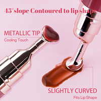 Huile repulpante pour les lèvres à l'acide hyaluronique et aux peptides, marque privée, transparente et teintée, végane, hydratante, gloss et beurre pour les lèvres, vente en gros