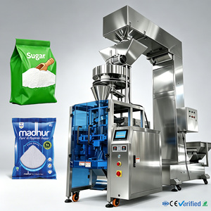 Machine d'emballage verticale automatique de qualité <span class=keywords><strong>alimentaire</strong></span> pour sachets de sucre de 1 kg et 2 kg, machine de remplissage et d'emballage de sacs de sel marin - Product Image 1