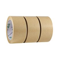Ruban adhésif en papier kraft brun personnalisé, résistant à la chaleur, haute résistance, thermofusible, simple face, facile à déchirer, pour scellage de cartons avec logo, vente en gros