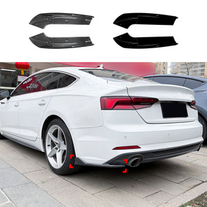 Audi A5 F5 Rear Bumper Corner Spoiler Carbon Fiber Texture Adhesive Decorative Stickers Universal Fitment - Product Image 1