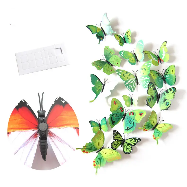 Best Seller PVC Fridge Magnet 3D Butterfly Wall Sticker Wall Decorations Home Decorations