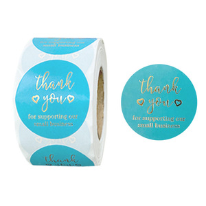 Custom Adhesive Paper Food Grade Waterproof Round Self Adhesive Colorful <b>Stickers</b> for Candle Use in Gift & Craft - Product Image 2