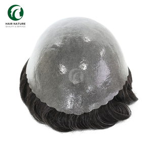 Sistema de Reemplazo <span class=keywords><strong>Capilar</strong></span> para <span class=keywords><strong>Hombre</strong></span>, Peluca Masculina de Doble Nudo, Cabello Humano Indio, <span class=keywords><strong>Prótesis</strong></span> <span class=keywords><strong>Capilar</strong></span> Masculina, Gran Venta - Product Image 3