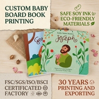 Service d'impression de livres cartonnés pour enfants de haute qualité, format 6 x 6 pouces, avec coins arrondis, impression personnalisée sur les fichiers PDF des illustrations du client