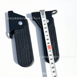 Reposapiés delantero para patinete eléctrico, acero negro, plegable, fácil de instalar, para vehículos eléctricos - Product Image 4