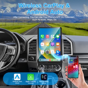 Navihua New Upgrade 16.8 Inch Android 13 GPS Navigation Vertical Screen Tesla Style for Ford F150 F250 2015-2021 Carplay <b>Auto</b> - Product Image 4