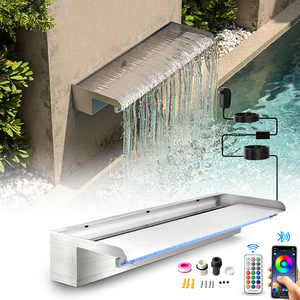 Fontana a Cascata in Acciaio Inox 12V per Piscine e Spa, Accessori per <span class=keywords><strong>Cascate</strong></span> d'Acqua - Product Image 1