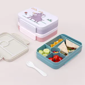 Lunchbox For School Bpa Free Compartment Lunch Box Kids Leak-Proof Food Storage Box With Lid Box Lunch Children