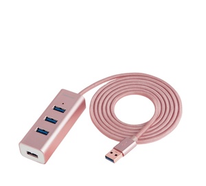 Cablecreation Superspeed 4-<span class=keywords><strong>Port</strong></span> <span class=keywords><strong>USB</strong></span> <span class=keywords><strong>3</strong></span>.<span class=keywords><strong>0</strong></span> hợp kim nhôm <span class=keywords><strong>Hub</strong></span> 5Gbps truyền dữ liệu trong kho - Product Image 1