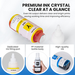 Tinta de Recarga Compatible de Alta Calidad <span class=keywords><strong>664</strong></span> para <span class=keywords><strong>Epson</strong></span> T664 L300 L310 L355 L360 L365 L380 L386 L455 L486 L565 L1300 L655, Tinta de Colorante de 70 ml - Product Image 5