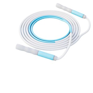 Cuerda para saltar para niños, longitud ajustable, material de PVC, deportes escolares, diseño de dos etapas - Product Image 1