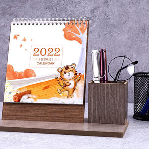 <span class=keywords><strong>Calendrier</strong></span> de bureau en bois personnalisé avec notes adhésives, prix de gros, impression 2026, mignon, fabriqué en Chine - Product Image 6