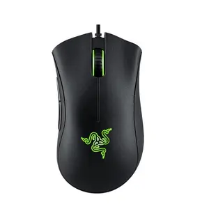 Razer Deathadder Mouse berkabel Esensial, Mouse game Razer Deathadder dengan kabel esensial