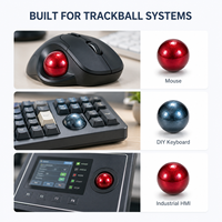 SDBALLS Bola de Trackball Óptica UPR de 34 mm, Bola de Repuesto de Polvo Metálico Pulido con Precisión para Ratón Trackball y Teclado DIY
