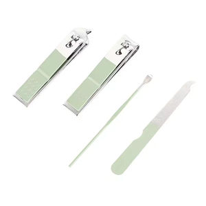 Juego de Cortaúñas de 4 Piezas con Logotipo Personalizado al por Mayor a Bajo Precio, Kit de Cortaúñas para Manicura y Pedicura - Product Image 6