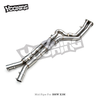 Tuyau d'échappement intermédiaire OEM à longueur égale avec tuyau en Z pour BMW X3M/X4M F97/F98 3.0T 2019-2023 en acier inoxydable