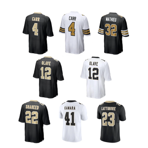 2025 कस्टम अमेरिकी फुटबॉल जर्सी कढ़ाई सस्ते पुरुष टीम वर्दी - Product Image 1