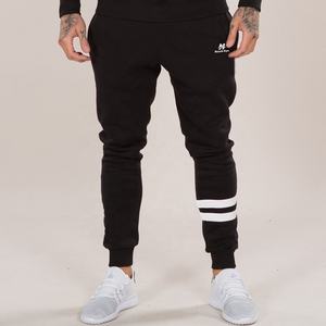 Chándal deportivo con logotipo personalizado para hombre, conjunto de entrenamiento en gimnasio con forro polar de poliéster 100%, en blanco - Product Image 3