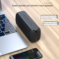 IPX5 Speaker nirkabel portabel, 50W daya tinggi TWS 3D baterai 5200mAh waktu putar lebih lama tahan air luar ruangan Speaker portabel