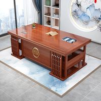 Chaise de bureau de direction en bois massif sur mesure, modèle standard Amérique du Nord, avec bibliothèque intégrée, mobilier de remplacement pour bureau de patron
