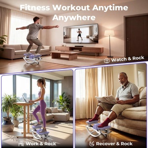 Wellshow Sport Rock Stepper : Stepper latéral pour l'exercice <span class=keywords><strong>à</strong></span> domicile avec bandes de résistance et écran LCD - Product Image 6
